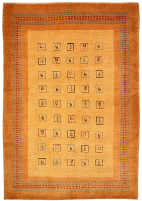 Tappeto Gabbeh - Loribaft Persero - 170 x 114 cm - giallo