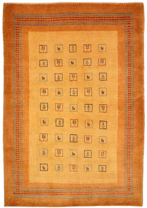 Tappeto Gabbeh - Loribaft Persero - 170 x 114 cm - giallo