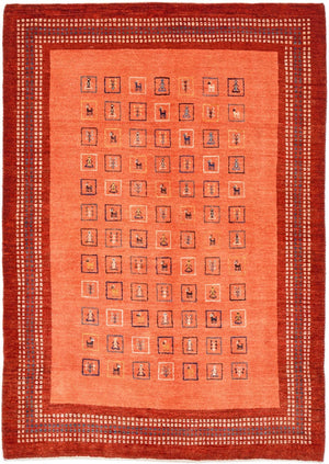 Tappeto Gabbeh - Loribaft Persero - 149 x 103 cm - rosso