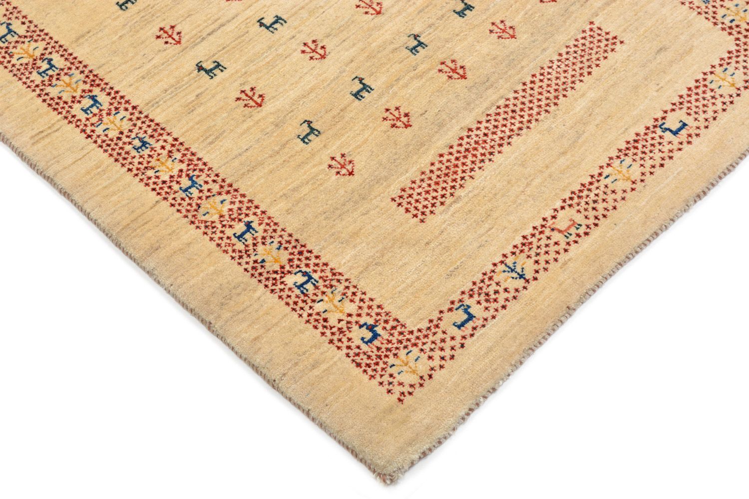 Tappeto Gabbeh - Loribaft Persero - 113 x 84 cm - beige