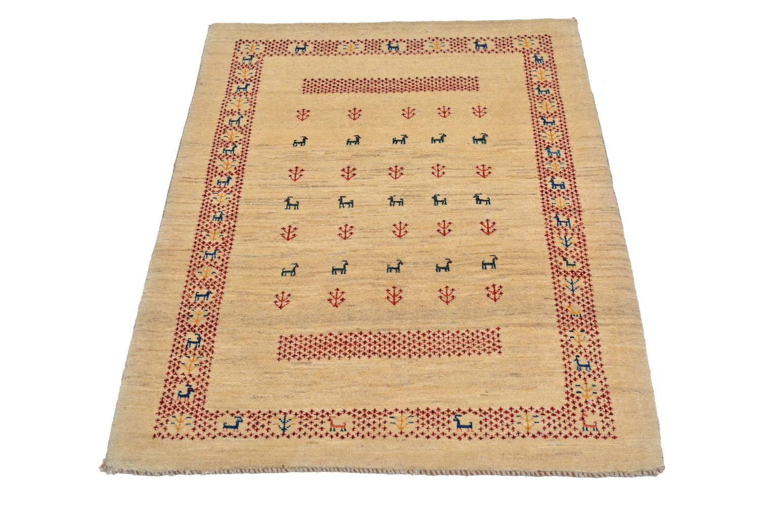 Tappeto Gabbeh - Loribaft Persero - 113 x 84 cm - beige
