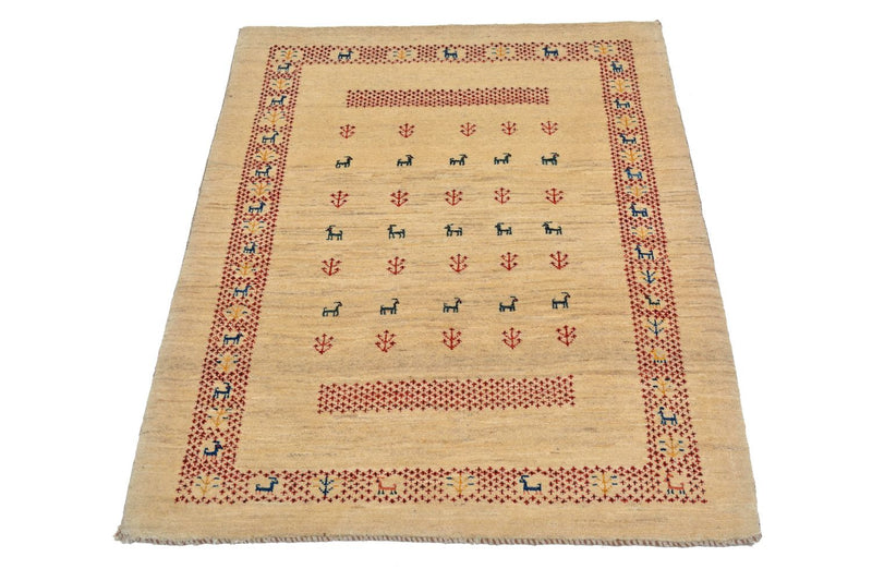 Tappeto Gabbeh - Loribaft Persero - 113 x 84 cm - beige