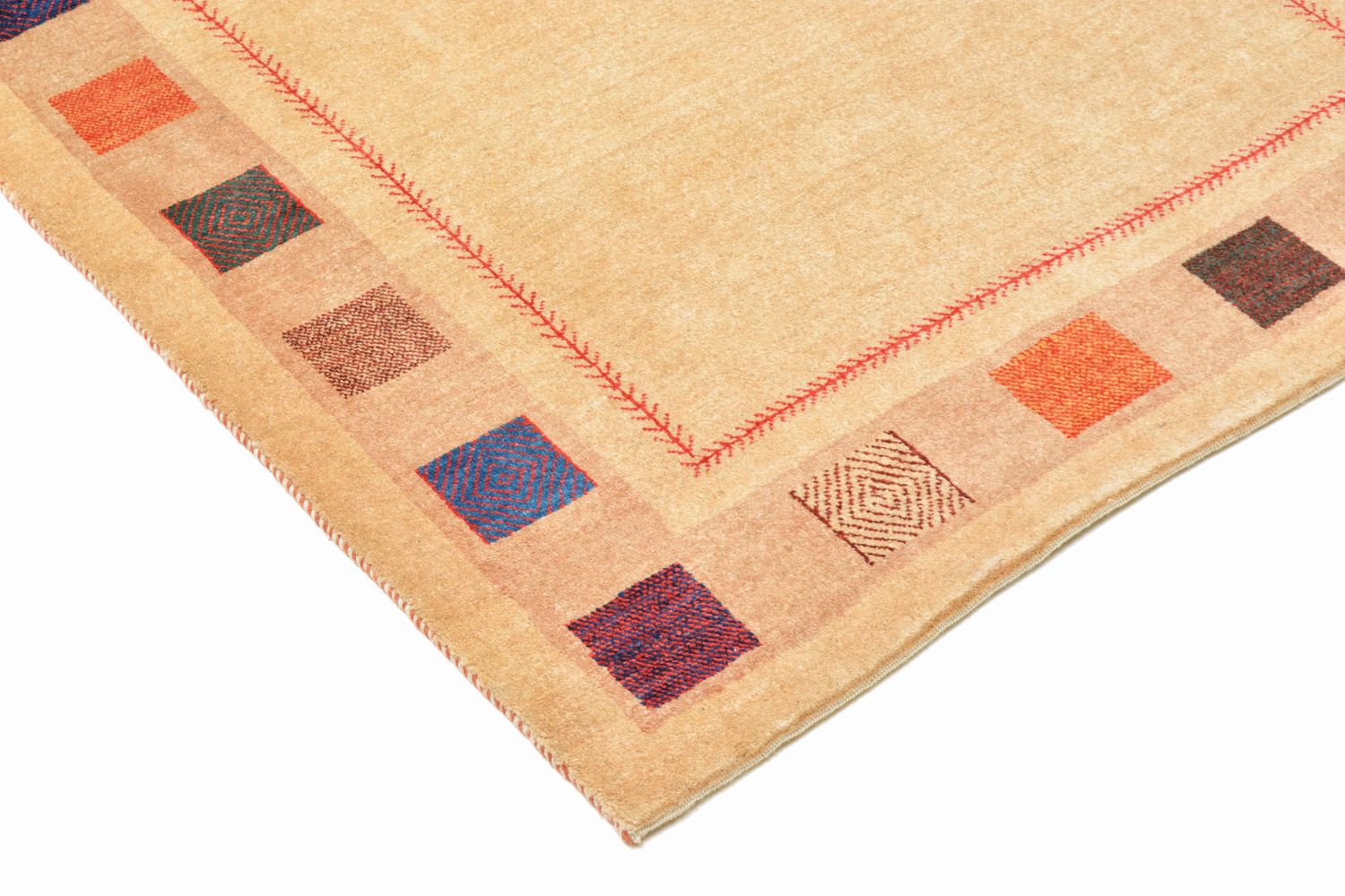 Tappeto Gabbeh - Loribaft Persero - 158 x 104 cm - giallo