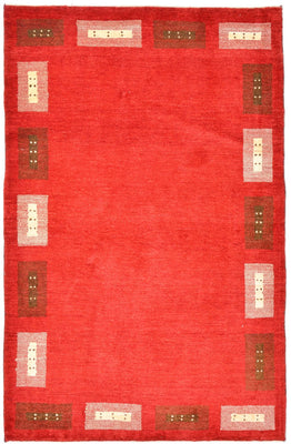 Tappeto Gabbeh - Loribaft Persero - 166 x 104 cm - rosso