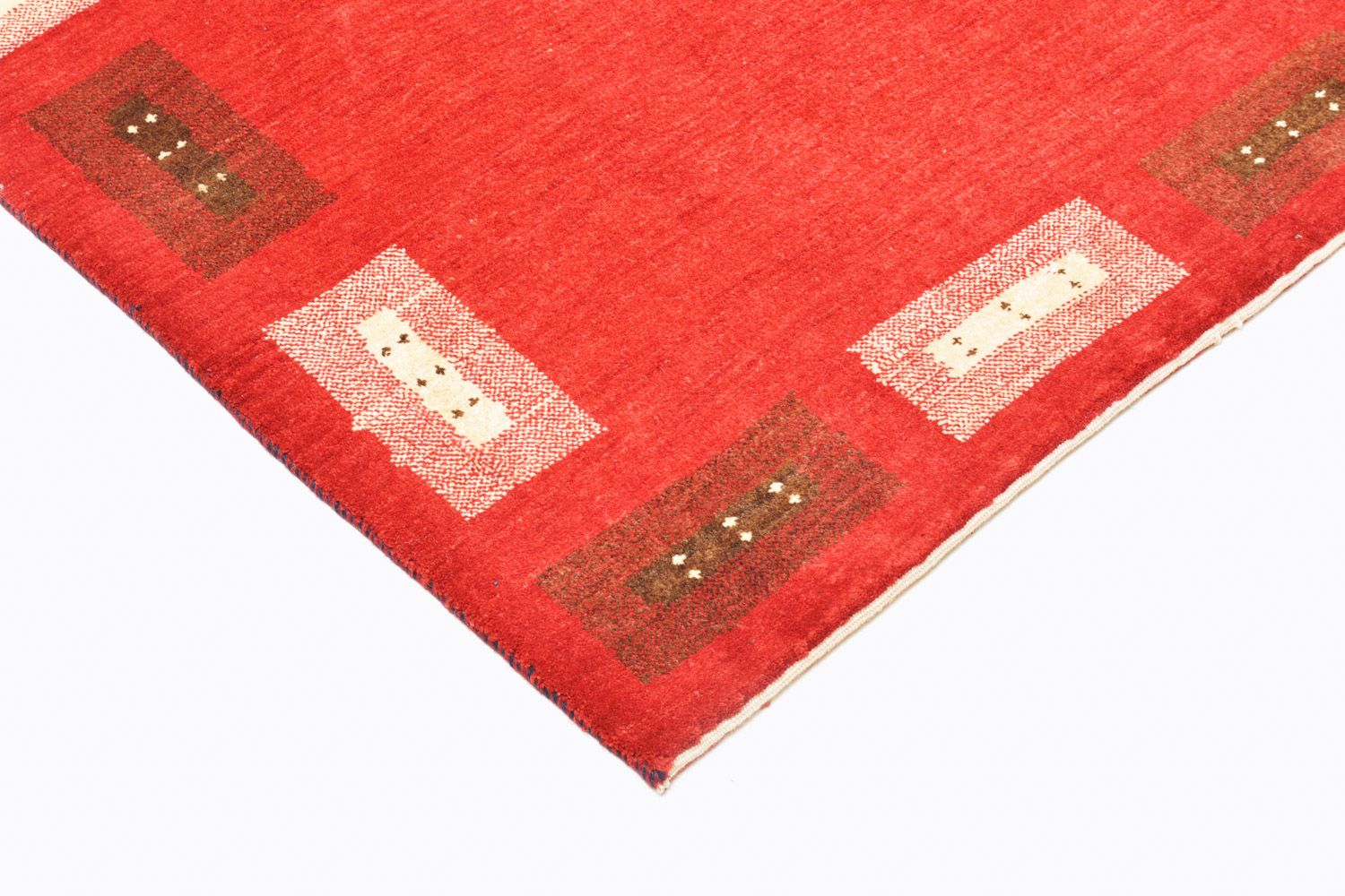 Tappeto Gabbeh - Loribaft Persero - 166 x 104 cm - rosso