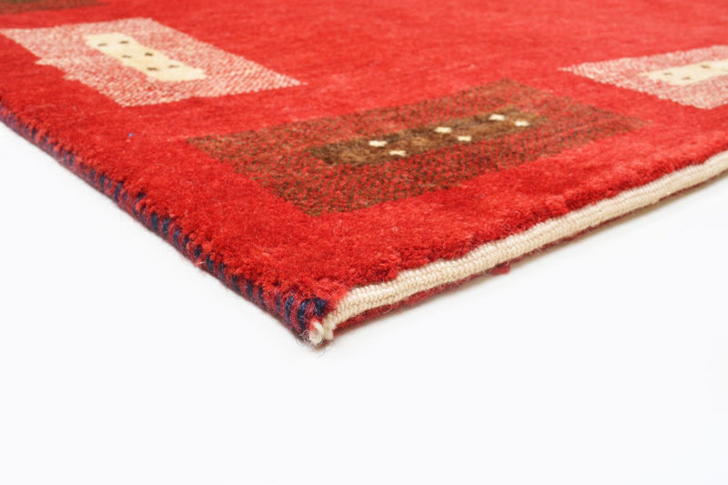 Tappeto Gabbeh - Loribaft Persero - 166 x 104 cm - rosso