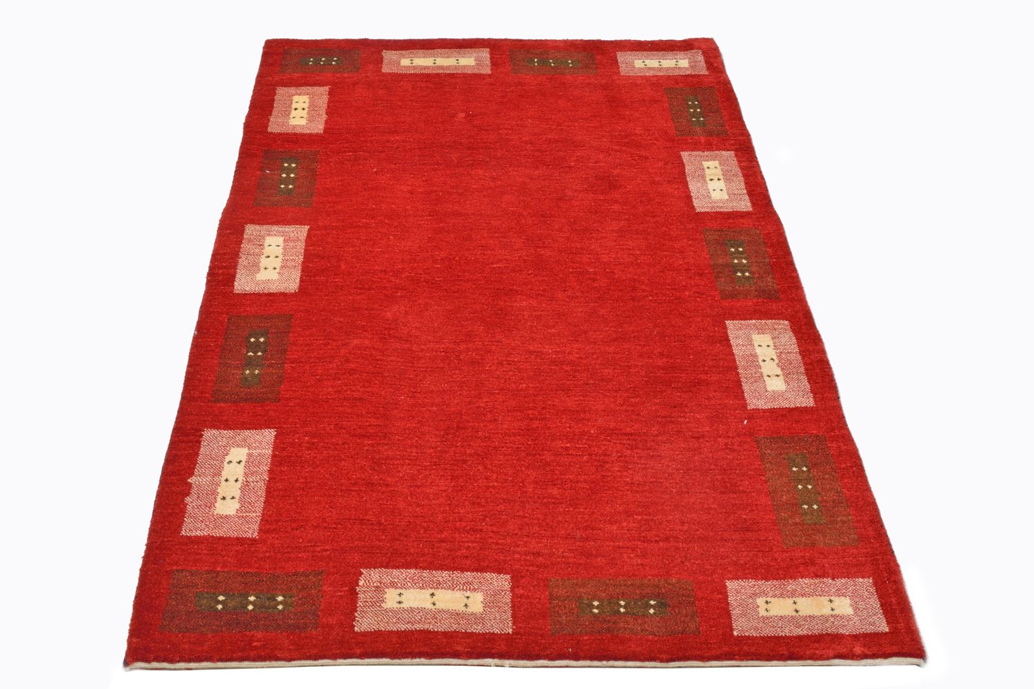 Tappeto Gabbeh - Loribaft Persero - 166 x 104 cm - rosso