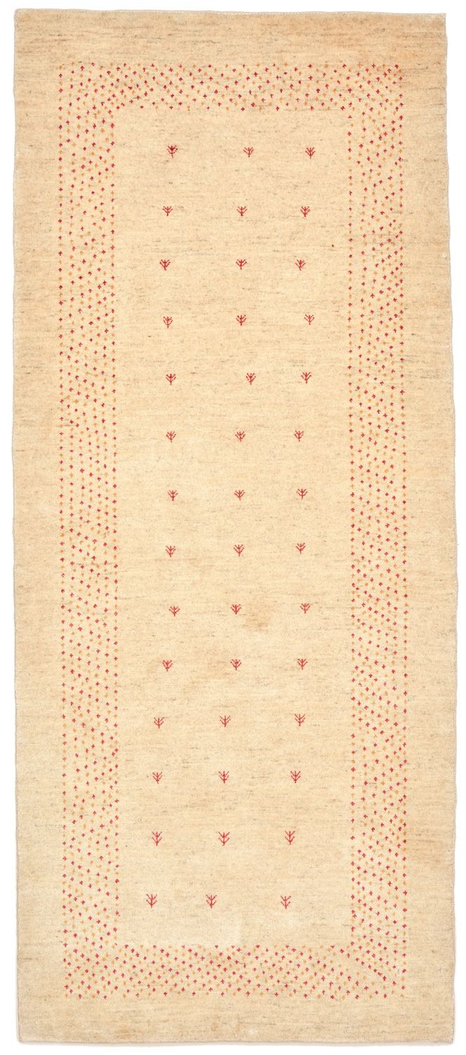 Tappeto corsia Tappeto Gabbeh - Loribaft Persero - 197 x 84 cm - naturale