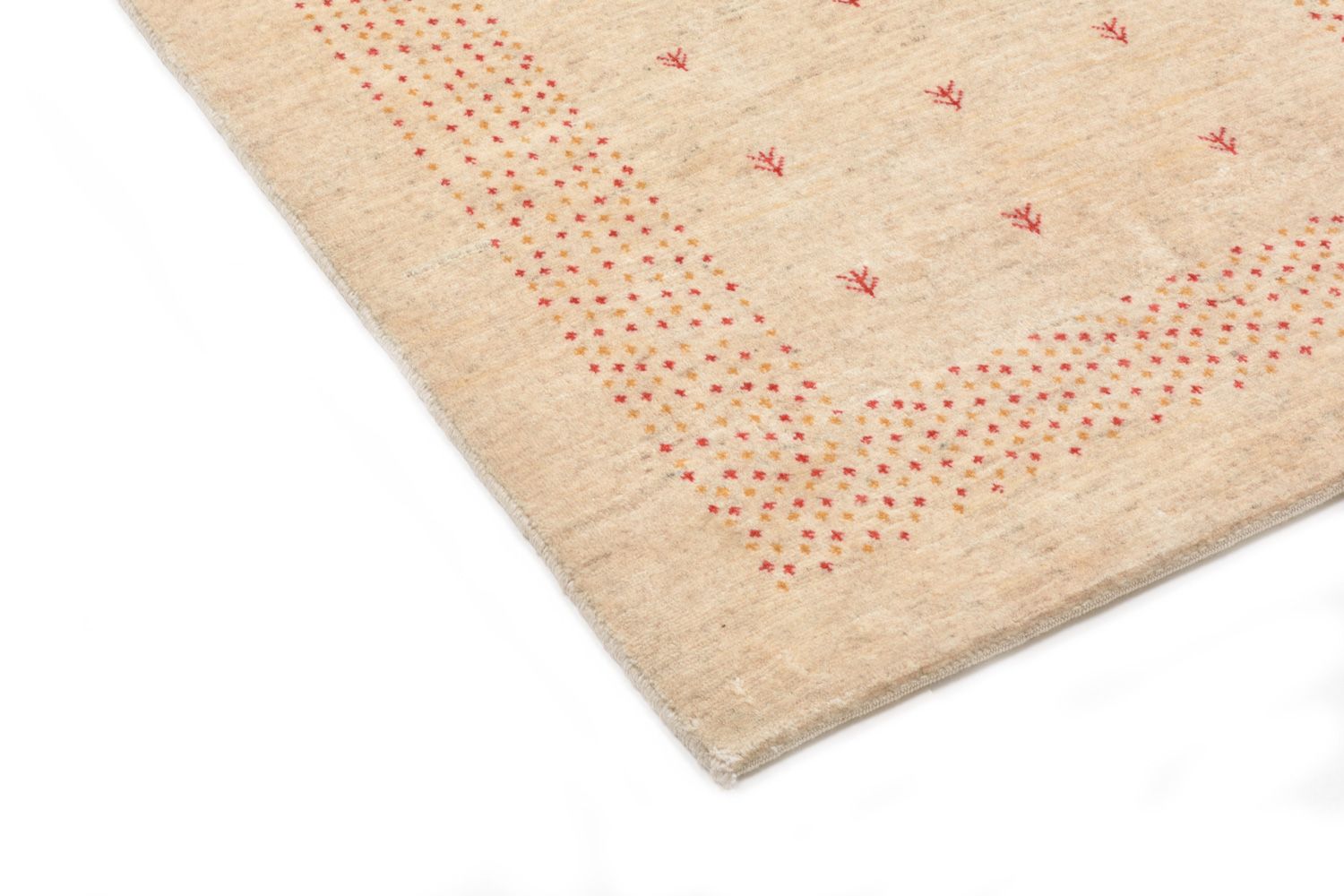 Tappeto corsia Tappeto Gabbeh - Loribaft Persero - 197 x 84 cm - naturale