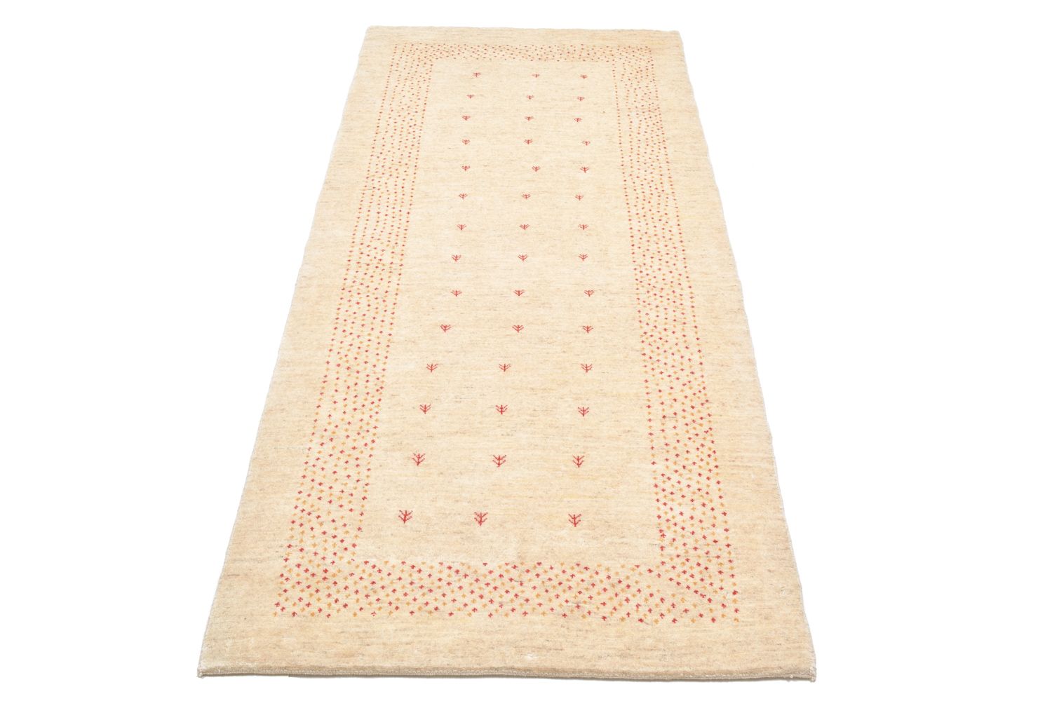 Tappeto corsia Tappeto Gabbeh - Loribaft Persero - 197 x 84 cm - naturale