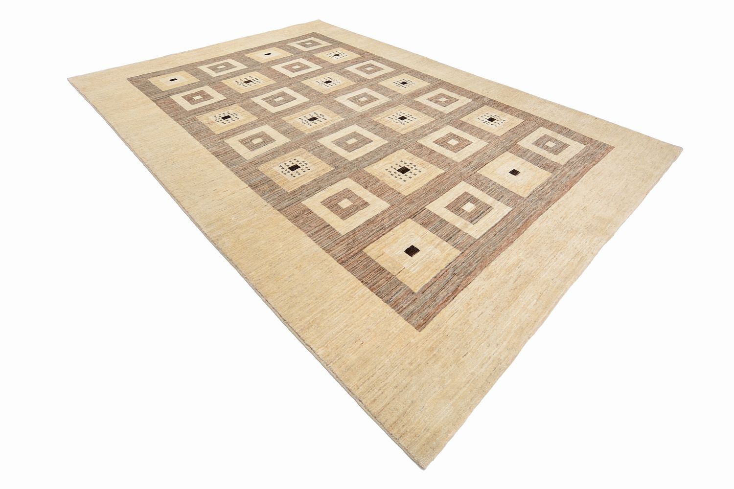 Tappeto Gabbeh - Loribaft Persero - 379 x 264 cm - marrone chiaro