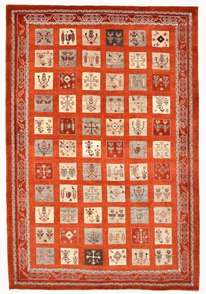 Tappeto Gabbeh - Loribaft Persero - 258 x 173 cm - rosso
