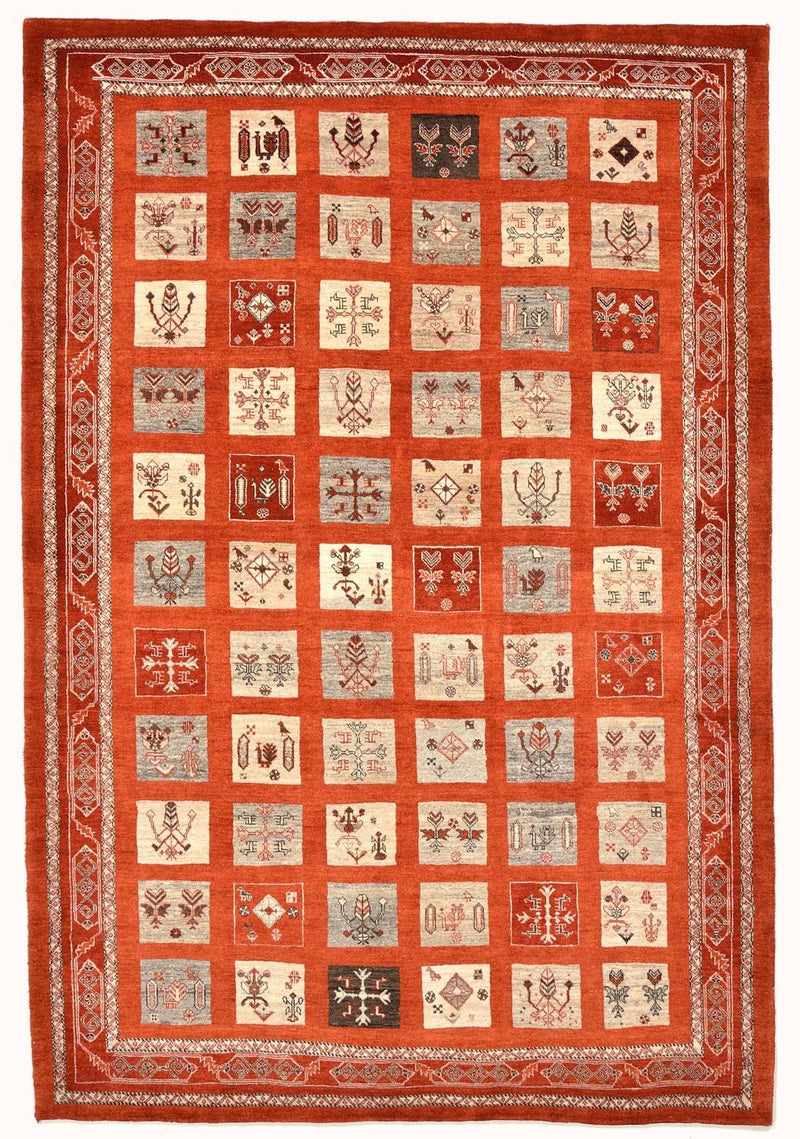 Tappeto Gabbeh - Loribaft Persero - 258 x 173 cm - rosso