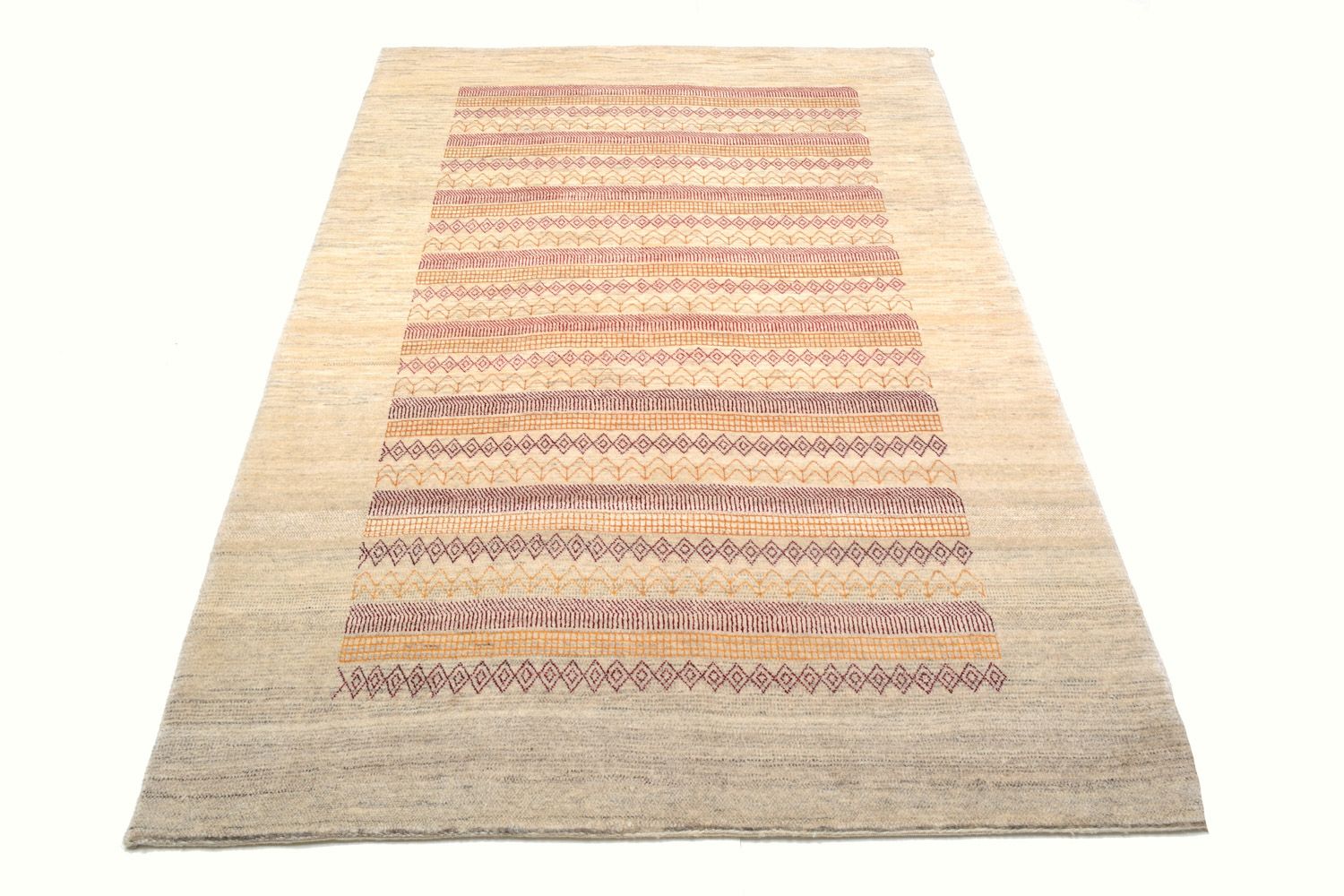 Tappeto Gabbeh - Loribaft Persero - 206 x 128 cm - sabbia
