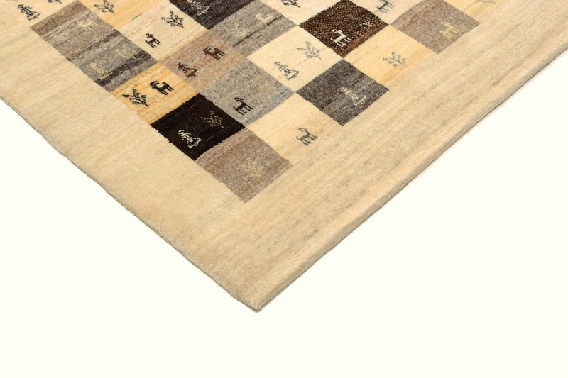 Tappeto Gabbeh - Loribaft Persero - 191 x 154 cm - marrone chiaro