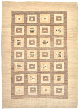 Tappeto Gabbeh - Loribaft Persero - 384 x 265 cm - marrone chiaro