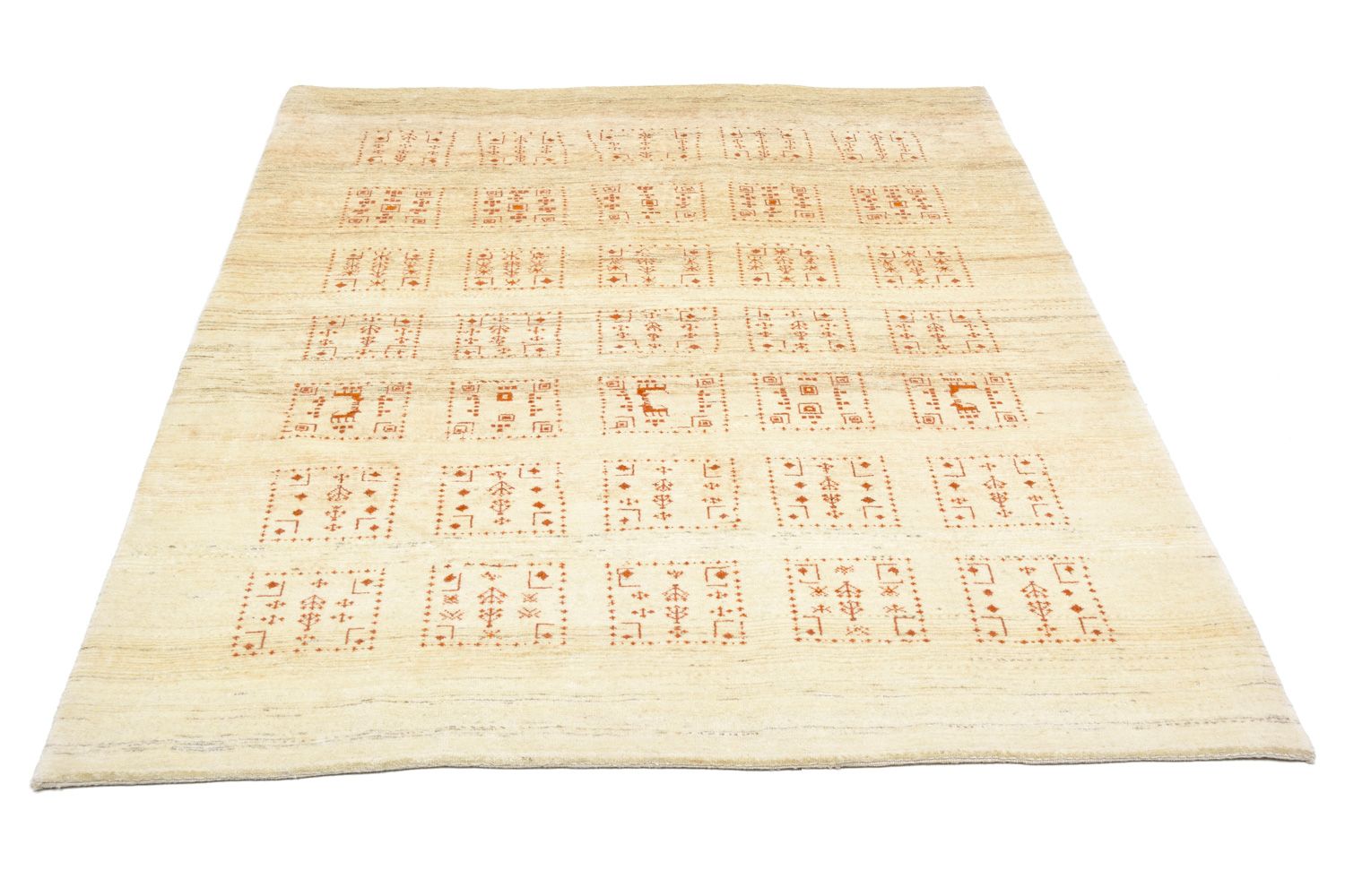 Tappeto Gabbeh - Loribaft Persero - 198 x 148 cm - naturale