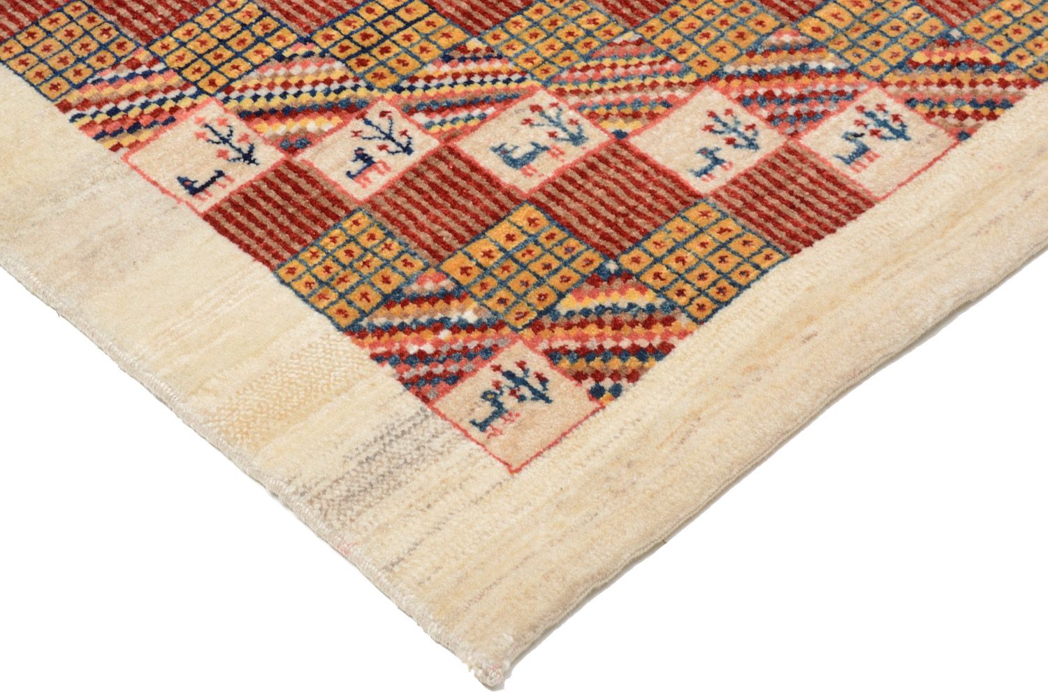 Tappeto Gabbeh - Loribaft Persero - 142 x 101 cm - rosso