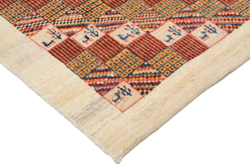 Tappeto Gabbeh - Loribaft Persero - 142 x 101 cm - rosso