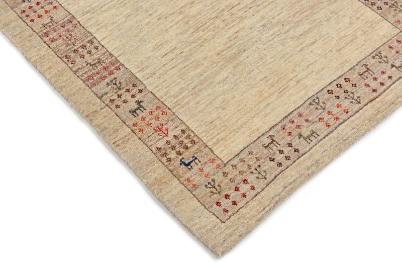 Tappeto corsia Tappeto Gabbeh - Loribaft Persero - 176 x 84 cm - sabbia