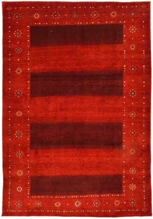 Tappeto Gabbeh - Loribaft Persero - 332 x 230 cm - rosso