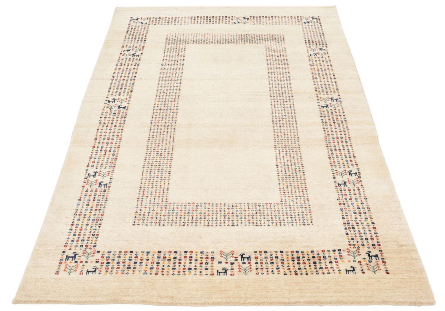 Tappeto Gabbeh - Loribaft Persero - 180 x 120 cm - beige