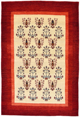 Tappeto Gabbeh - Loribaft Persero - 298 x 200 cm - rosso