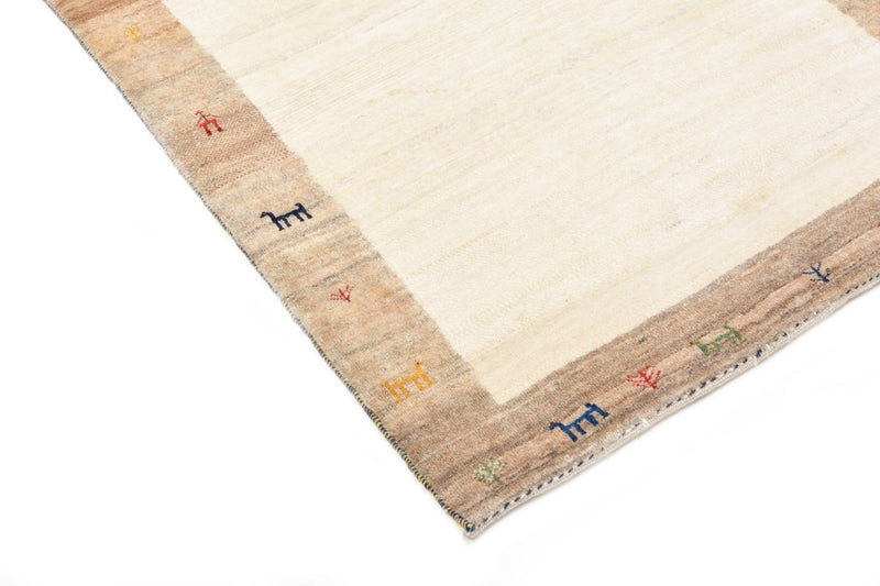 Tappeto corsia Tappeto Gabbeh - Loribaft Persero - 205 x 87 cm - sabbia