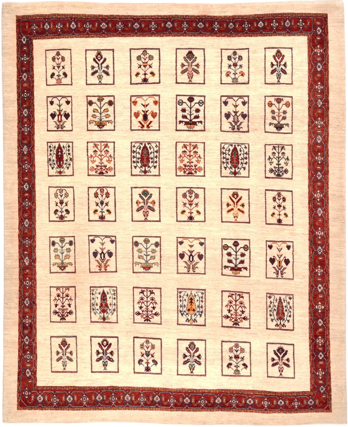 Tappeto Gabbeh - Loribaft Persero - 326 x 261 cm - rosso