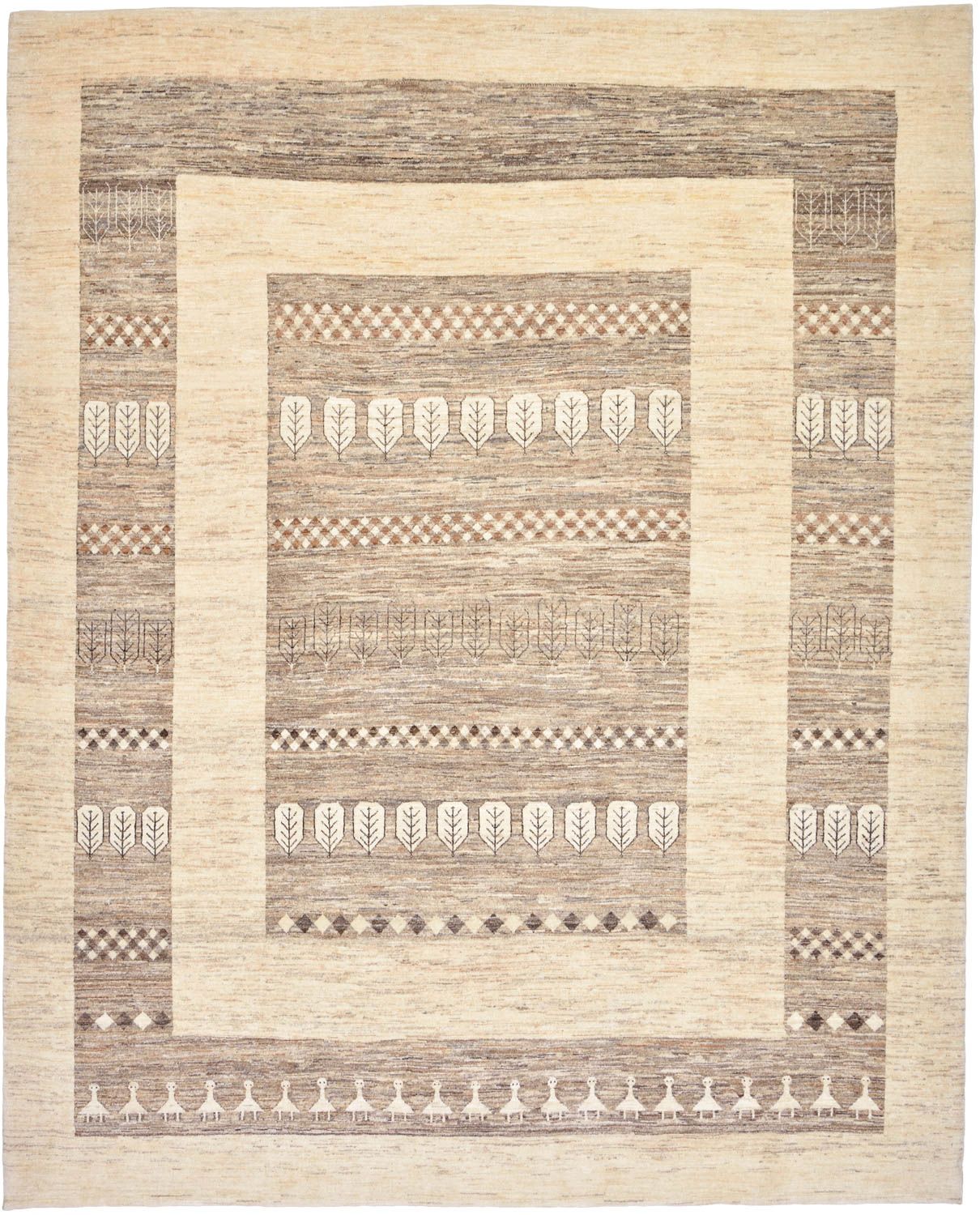 Tappeto Gabbeh - Loribaft Persero - 253 x 203 cm - sabbia