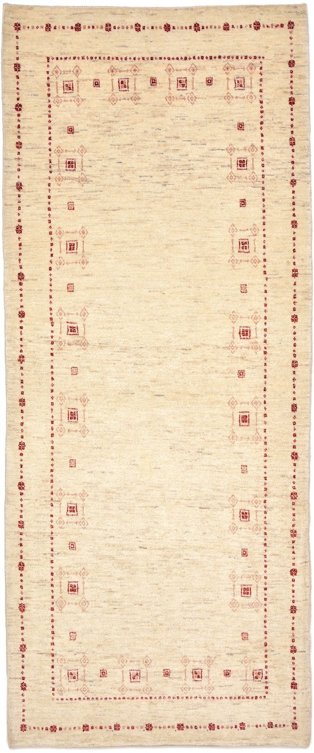 Tappeto corsia Tappeto Gabbeh - Loribaft Persero - 202 x 82 cm - naturale