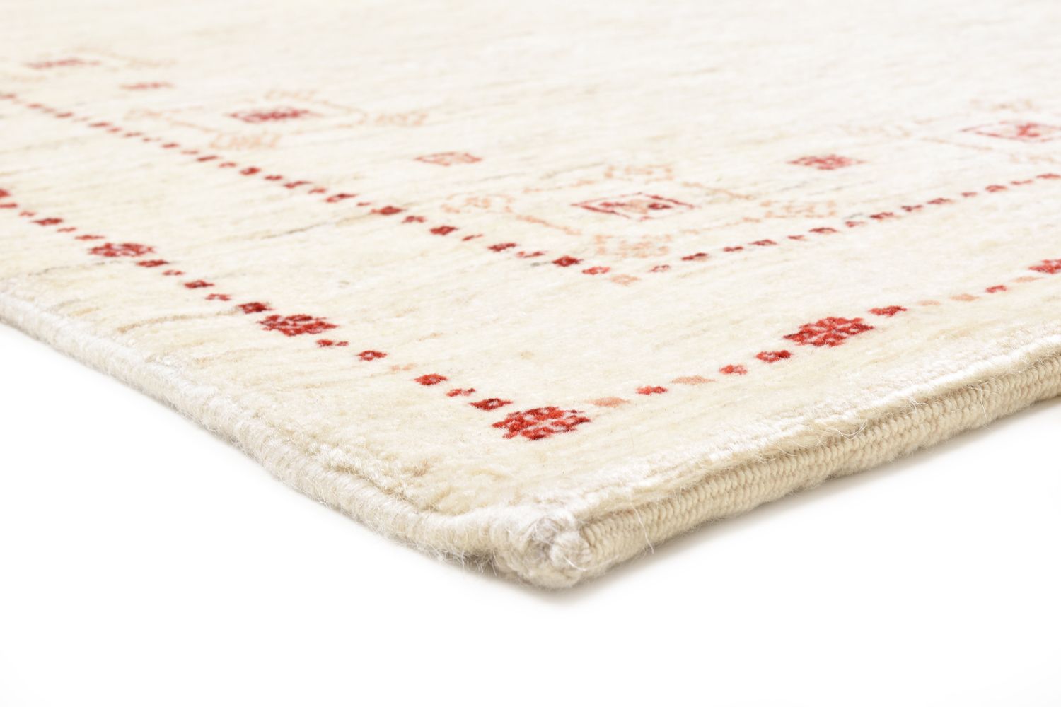 Tappeto corsia Tappeto Gabbeh - Loribaft Persero - 202 x 82 cm - naturale