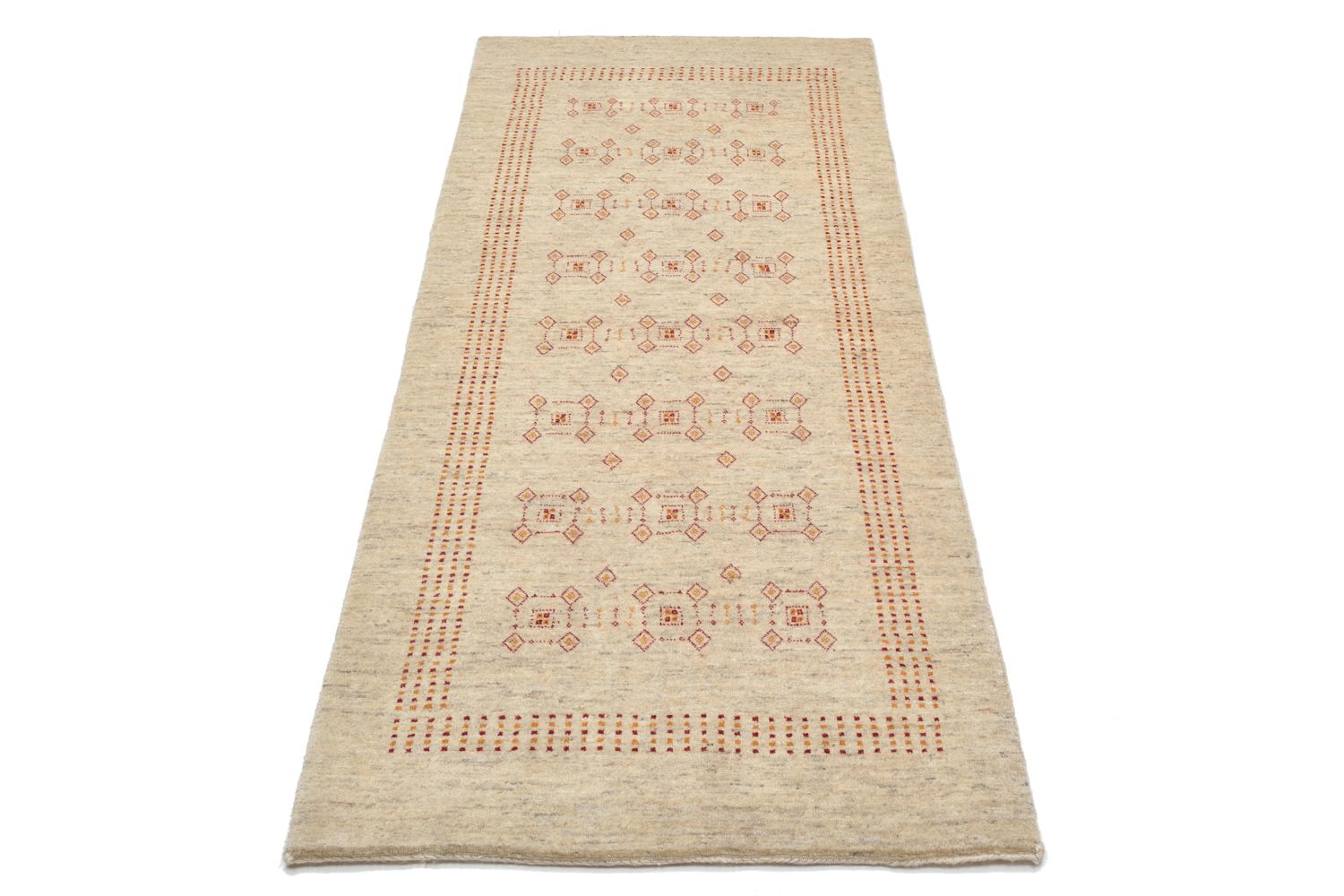Tappeto corsia Tappeto Gabbeh - Loribaft Persero - 195 x 79 cm - beige