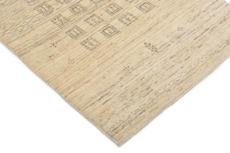 Tappeto corsia Tappeto Gabbeh - Loribaft Persero - 247 x 84 cm - sabbia