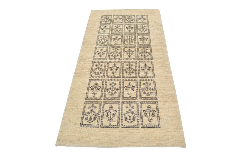 Tappeto corsia Tappeto Gabbeh - Loribaft Persero - 192 x 87 cm - sabbia