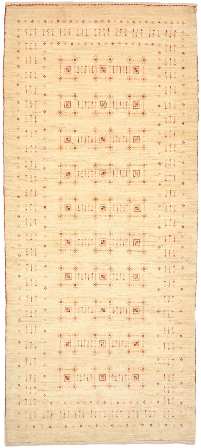 Tappeto corsia Tappeto Gabbeh - Loribaft Persero - 201 x 88 cm - naturale