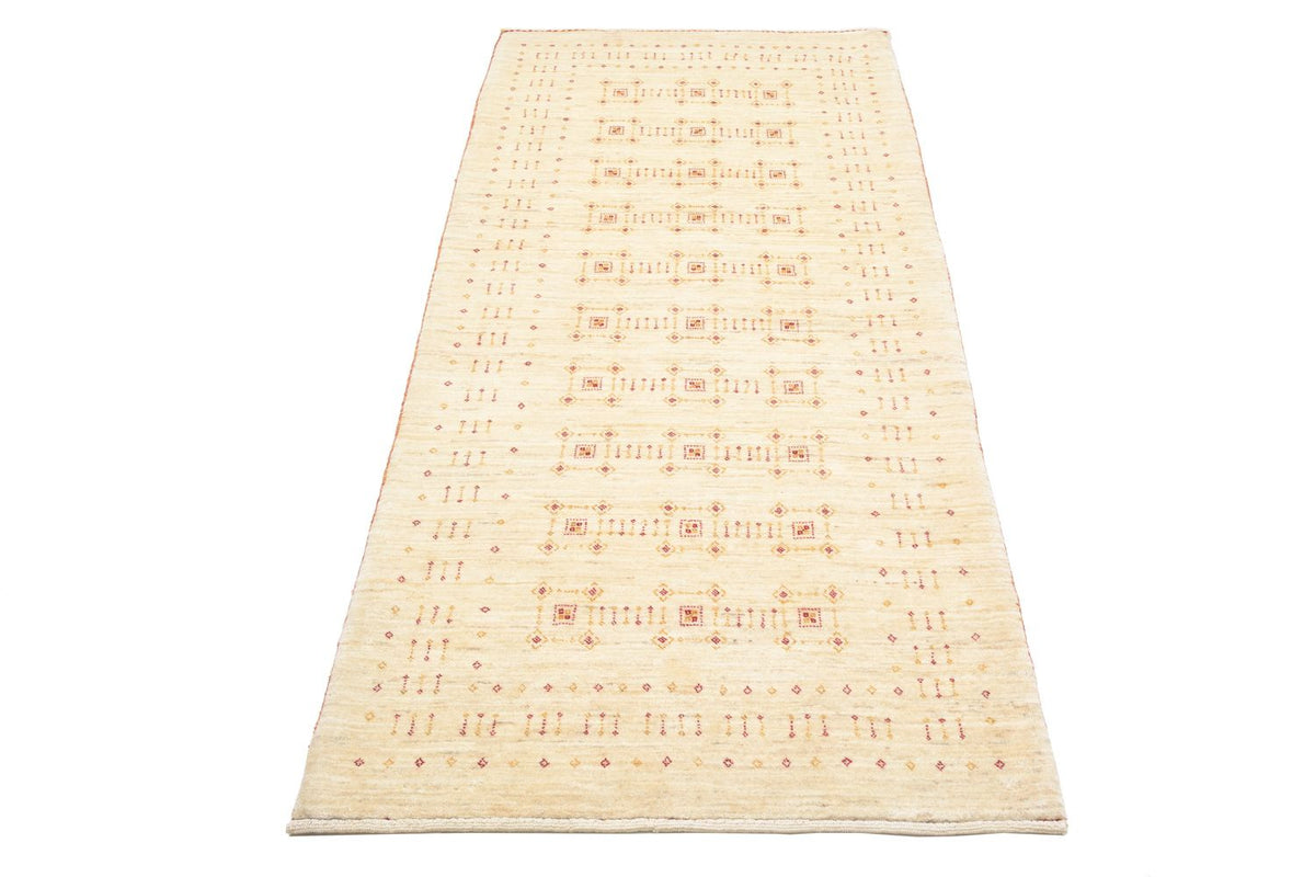 Tappeto corsia Tappeto Gabbeh - Loribaft Persero - 201 x 88 cm - naturale