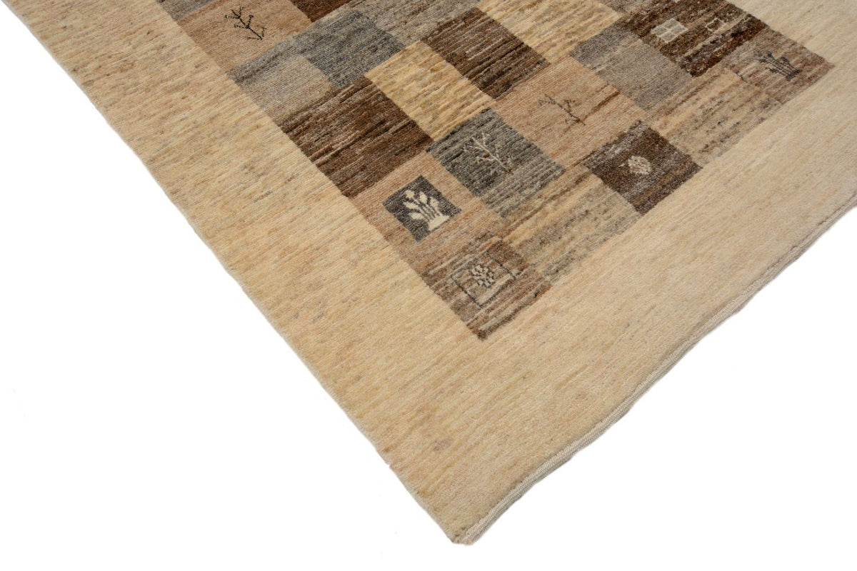 Tappeto corsia Tappeto Gabbeh - Loribaft Persero - 512 x 101 cm - marrone chiaro