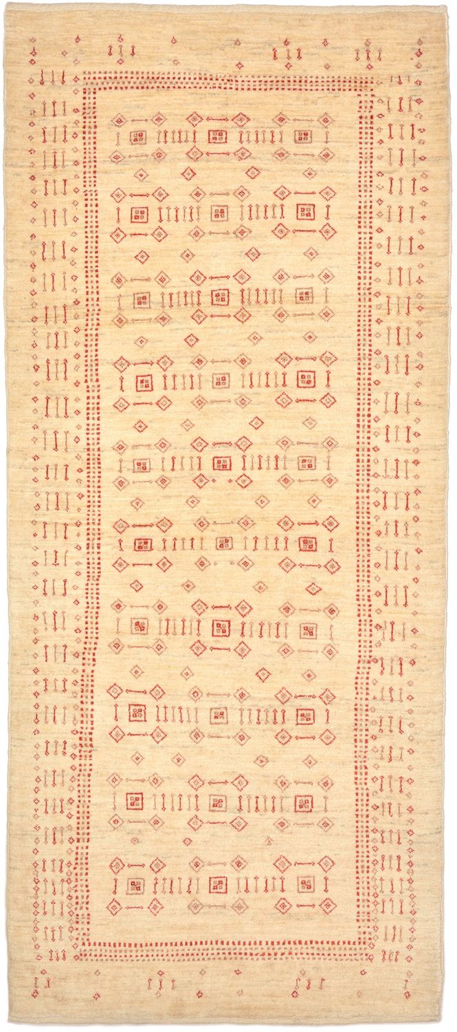 Tappeto corsia Tappeto Gabbeh - Loribaft Persero - 195 x 85 cm - beige