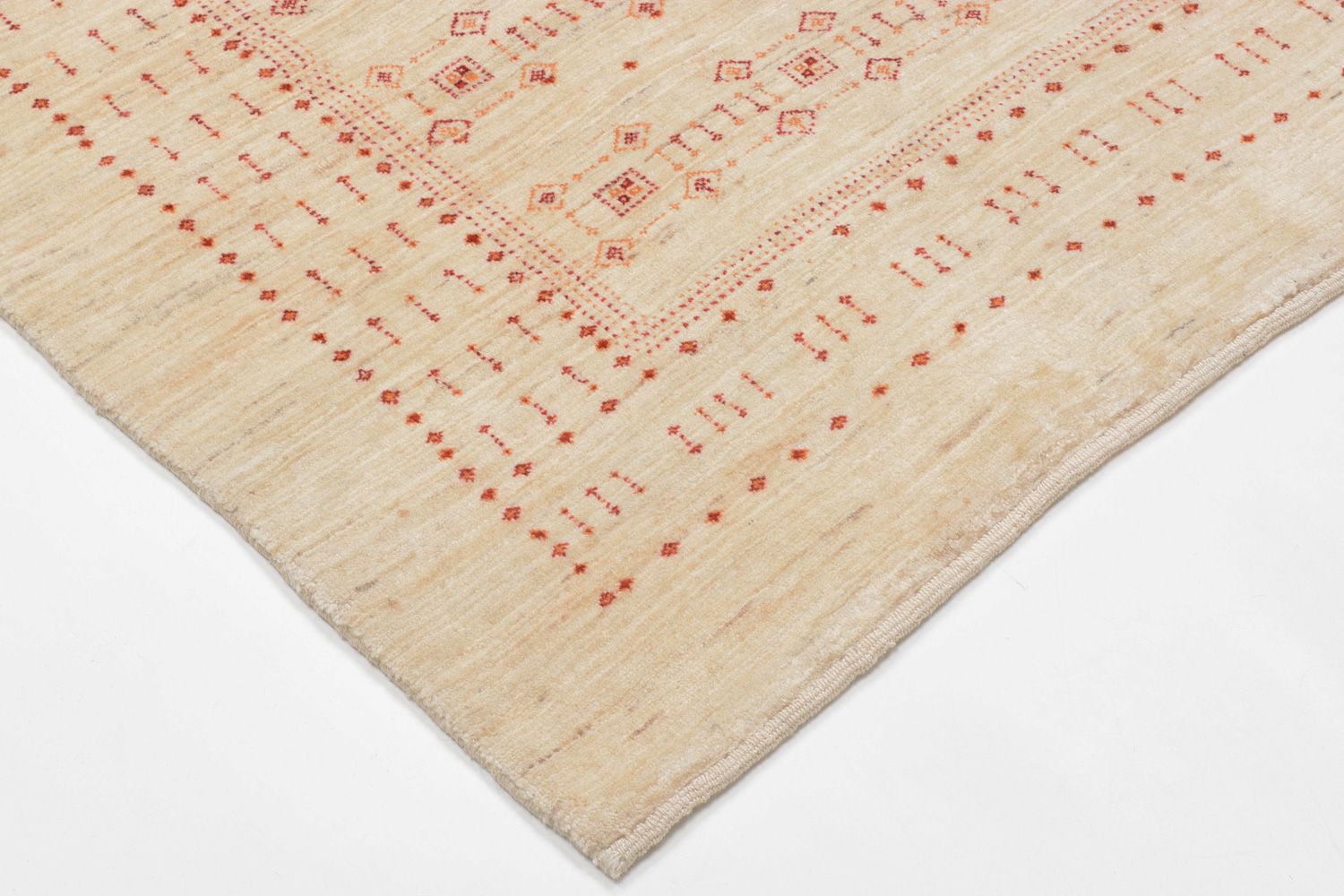 Tappeto Gabbeh - Loribaft Persero - 201 x 119 cm - beige