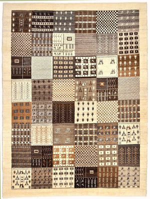 Tappeto Gabbeh - Loribaft Persero - 247 x 187 cm - marrone