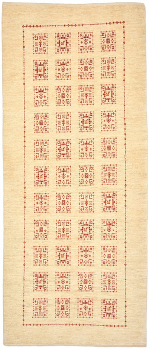 Tappeto corsia Tappeto Gabbeh - Loribaft Persero - 199 x 83 cm - naturale