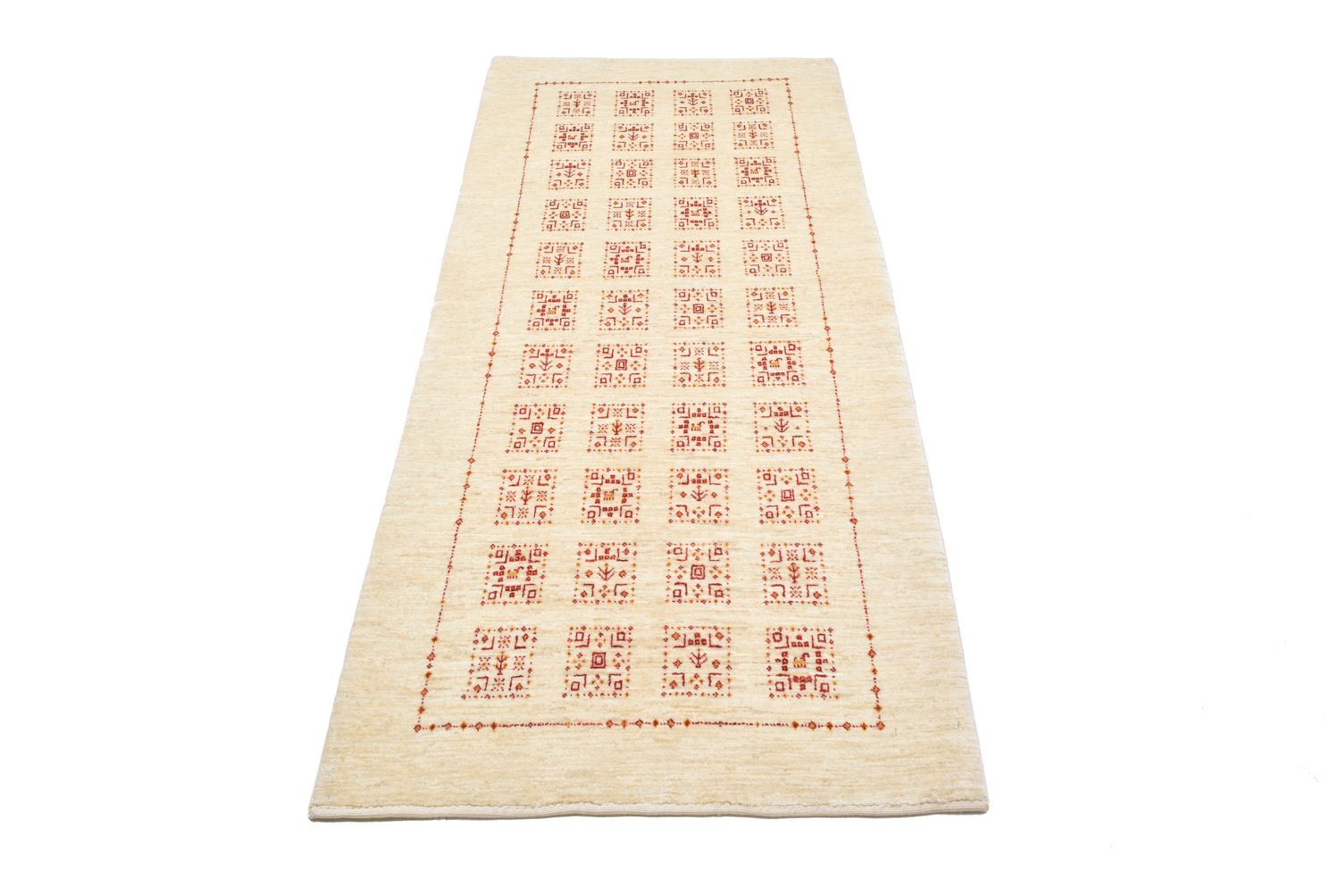 Tappeto corsia Tappeto Gabbeh - Loribaft Persero - 199 x 83 cm - naturale