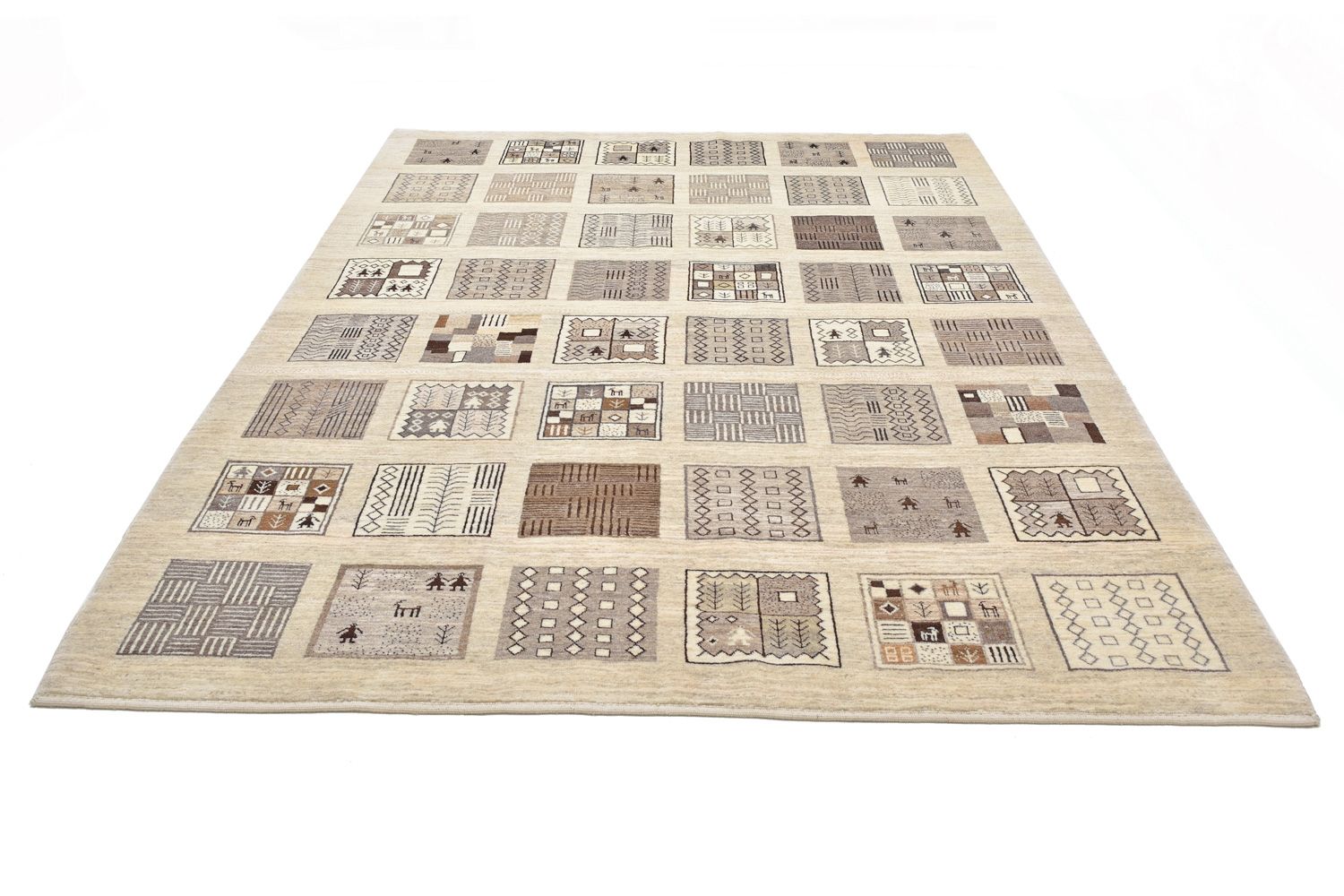 Tappeto Gabbeh - Loribaft Persero - 296 x 206 cm - marrone chiaro