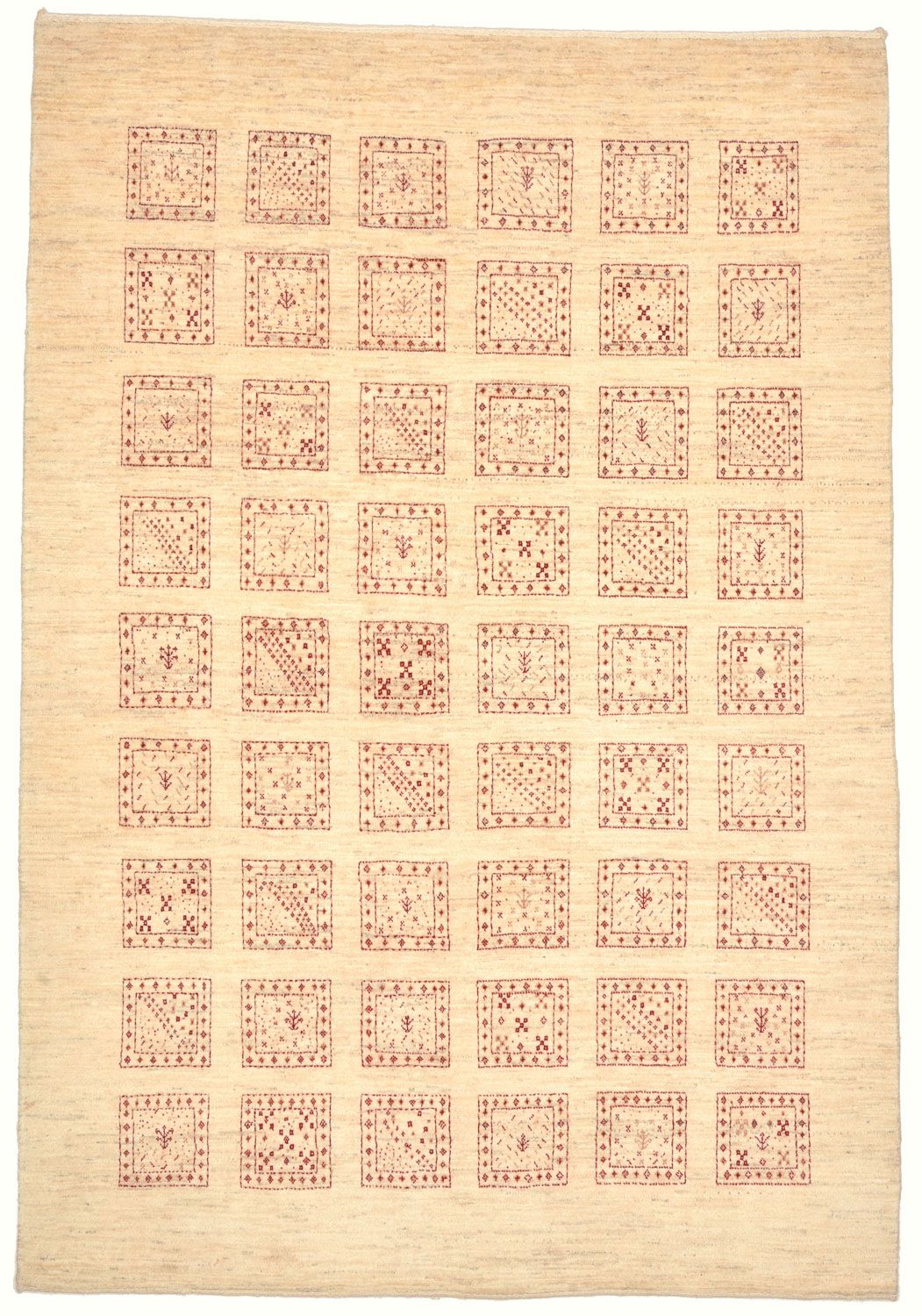 Tappeto Gabbeh - Loribaft Persero - 211 x 141 cm - beige
