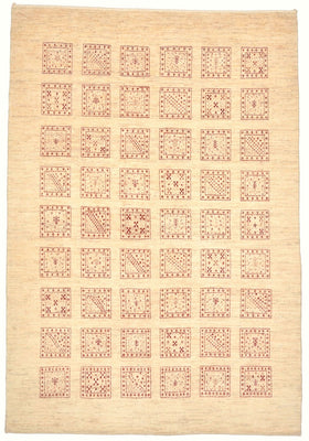 Tappeto Gabbeh - Loribaft Persero - 211 x 141 cm - beige