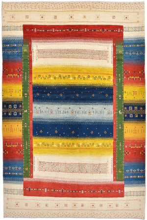 Tappeto Gabbeh - Loribaft Persero - 225 x 146 cm - multicolore