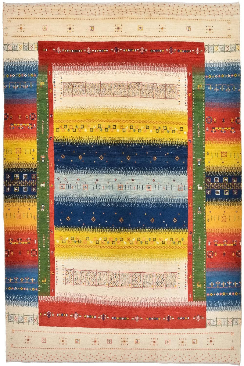 Tappeto Gabbeh - Loribaft Persero - 225 x 146 cm - multicolore
