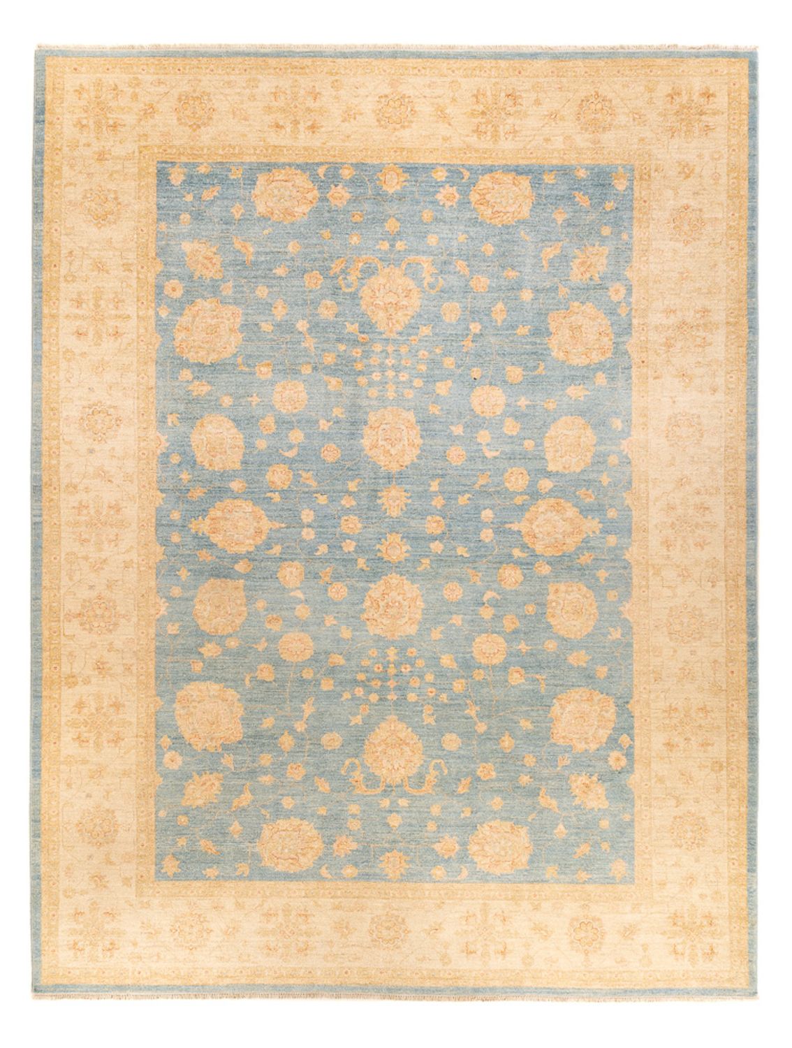 Tappeto Ziegler - 343 x 258 cm - blu chiaro