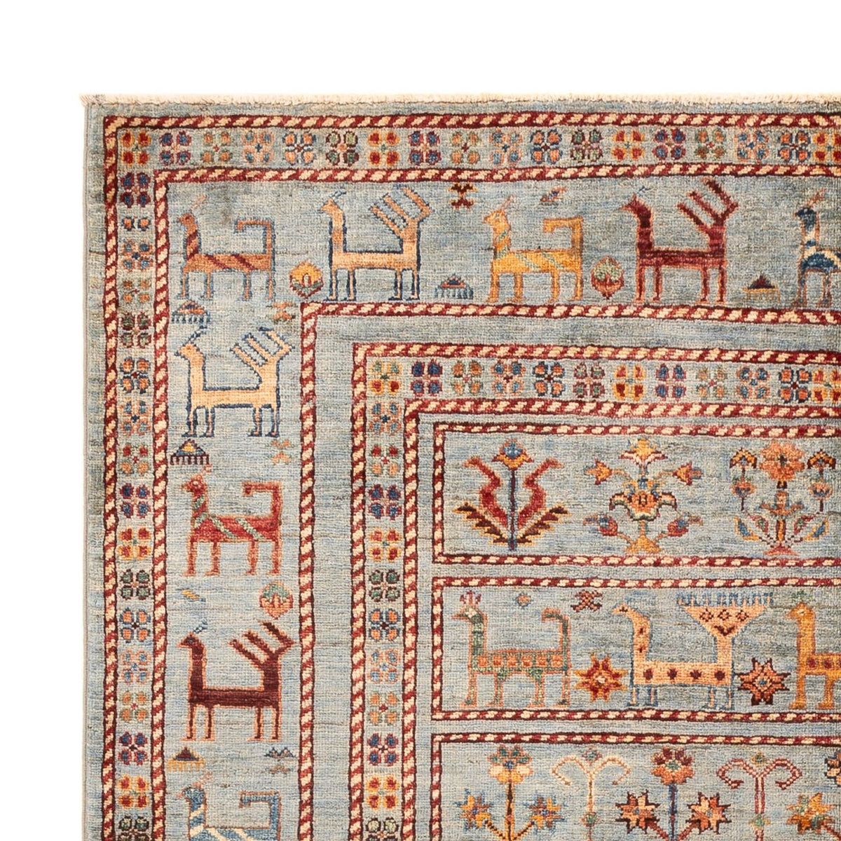 Tappeto Ziegler - Ariana - 198 x 156 cm - blu chiaro